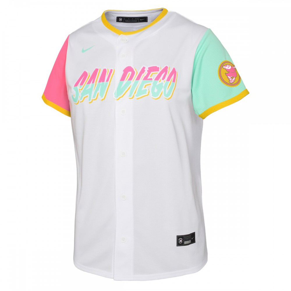 San Diego Padres Youth 2022 City Connect Replica Team Jersey - White-Pro Kit Vault | Brand New 26/27 Sports Jerseys